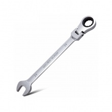 得力(deli)活動頭棘輪兩用扳手(銀)DL34208