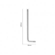 得力(deli)加長(zhǎng)中孔花型內(nèi)六角(銀)DL2147