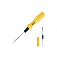 得力(deli)兩用螺絲批(黃)DL626002