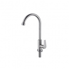 歐寶斯(OBUSE) 金字塔304不銹鋼拉絲立式單冷菜盆龍頭JZT-70034