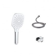 歐寶斯(OBUSE) 三功能液態(tài)硅膠按鍵式花灑(套裝)OBS-R55003