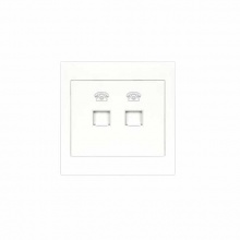 博格A1電話+電腦插座(壓線式)A1543