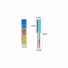 東成修邊機(jī)刀頭直刀東城銑刀木工開(kāi)槽雕刻刀 直刀(柄x頭6.35x7.9mm)