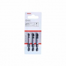 博世(BOSCH)抗沖擊批頭電動螺絲批雙十字高強度磁吸批頭 50MM 3支套裝