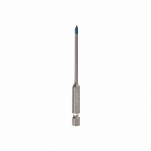 博世小藍(lán)箭硬質(zhì)瓷磚鉆頭大理石地磚?；u瓷磚開(kāi)孔器 六角柄硬質(zhì)瓷磚鉆頭3×90mm