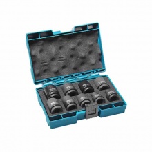 牧田(MAKITA)電動扳手套筒套裝1/2寸沖擊扳手動套筒扳手 1/2寸短套筒9件套D-41517