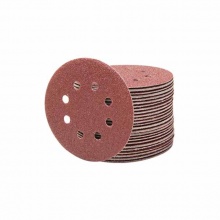 牧田(MAKITA)植絨砂紙125mm圓盤(pán)磨砂片8孔自粘式植絨砂紙金屬木材油漆打磨拋光片320目50片D-54754
