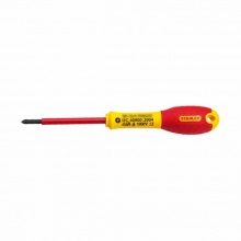 史丹利(STANLEY)65-414-14雙色柄十字絕緣螺絲批PH0x75mm