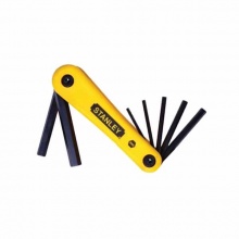 史丹利(STANLEY)7件套公制折疊式內(nèi)六角扳手2.5-10mm 六棱內(nèi)六方螺絲刀69-262-23C