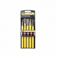 史丹利(STANLEY)5件套樣沖 圓錐沖石工鑿圓柱沖劃線器沖油溝鑿組套95-248-23