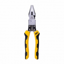 得力(deli)DL100008多功能鋼絲鉗省力型鉻釩鋼帶剝線8英寸