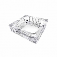 得力(deli)9579玻璃煙灰缸(透明)(只)150*150mm