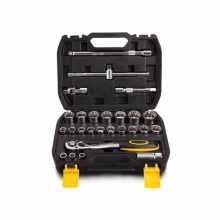 得力(deli)DL2026T_26件12.5mm系列12角套筒組套