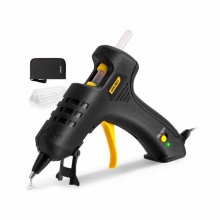 得力(deli)DL390460熱熔膠槍40W2件套帶60支膠棒 熱熔膠槍布包套裝