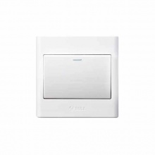 公牛BULL開(kāi)關(guān)面板 一位 單控帶熒光 G06系列 白色G06K111C