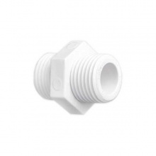 聯塑PVC給水管雙頭外牙直通 雙頭外絲3/4