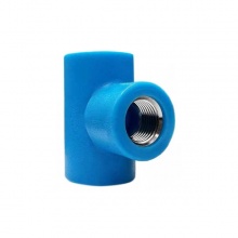 聯(lián)塑PE給水管注塑承插管銅內(nèi)螺紋三通 內(nèi)絲三通75×2-1/2