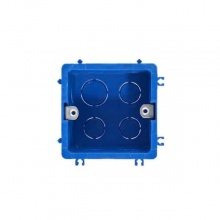 聯(lián)塑紅藍家裝線管拼裝底合帶金屬片81*50 藍色