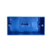 聯(lián)塑紅藍家裝線管雙盒底盒164*77*50 藍色