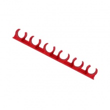 聯(lián)塑紅藍家裝PVC線管排式管卡25(6位)紅色