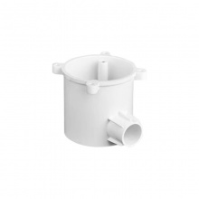 聯(lián)塑PVC電線管深型圓線盒(單通)65x65/20