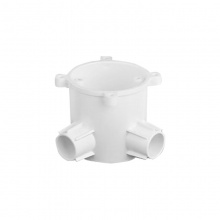 聯(lián)塑PVC電線管深型圓線盒(雙曲通)65x65/20