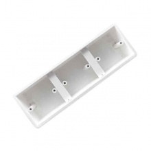 聯(lián)塑PVC電線管 深暗盒3位底盒 (加厚型)255×75×50