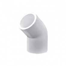 鍍美白色UPVC45度彎頭(內(nèi)徑)25mm