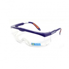 霍尼韋爾100200防沖擊眼鏡S200A 透明鏡片 藍(lán)色鏡框 (耐刮擦眼鏡)