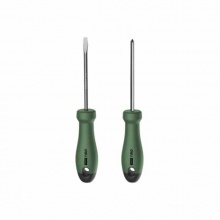 得力(deli) home系列螺絲批2件套(綠) HT1002L