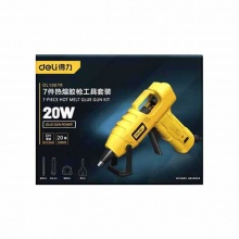 得力(deli) 7件熱熔膠槍工具套裝(白) DL1007R