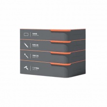 得力(deli) home系列層疊式工具組套-ADEF四層(橙) H1001-ADEF