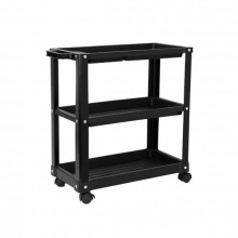 得力(deli) 塑料三層工具車(黑) DL433003