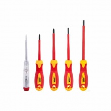 得力(deli) 5件絕緣螺絲批套裝(紅) DL510005