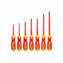 得力(deli) 7件絕緣螺絲批套裝(紅) DL510007