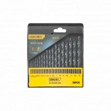 得力(deli) 麻花鉆套裝(黃) DH-MHZ019-WD1